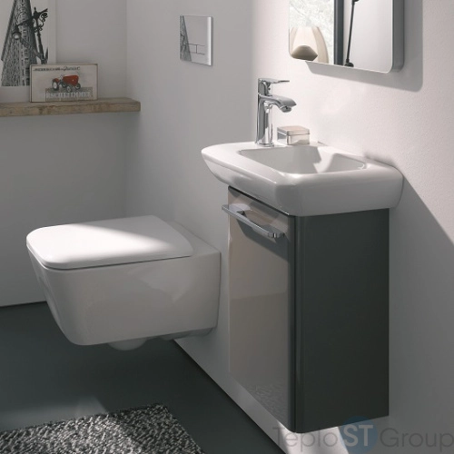 Чаша подвесного унитаза Geberit iCon Square Rimfree 201950000 безободковая - купить с доставкой по России фото 5