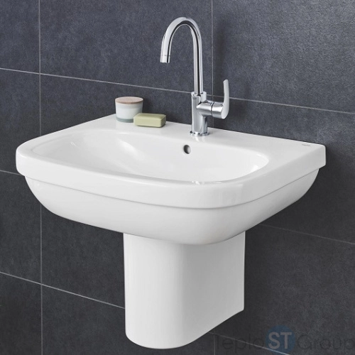 Раковина Grohe Euro Ceramic 39336000 55 см альпин-белый - купить оптом у дилера TeploSTGroup по всей России ✅ ☎ 8 (800) 600-96-13 фото 2