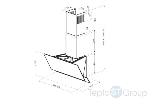 Кухонная вытяжка Making Oasis Everywhere NF-60G - купить оптом у дилера TeploSTGroup по всей России ✅ ☎ 8 (800) 600-96-13 фото 8