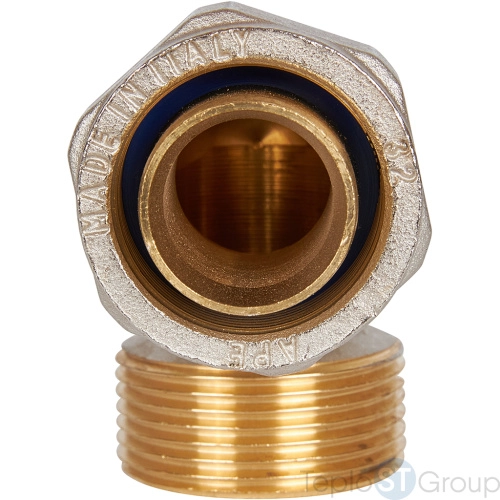 Stout Угольник-переходник с наружной резьбой 1 1/4 x32 для металлопластиковых труб винтовой - купить оптом с доставкой по России фото 6