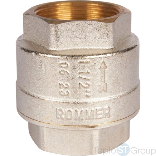 Rommer RVC-0001-000040 Rommer 11/2 Клапан обратный пружинный муфтовый с металлическим седлом - купить с доставкой по России