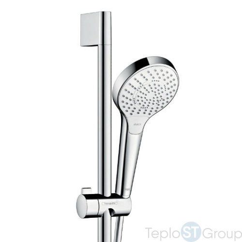 Душевой гарнитур Hansgrohe Croma Select S Multi 26560400 со штангой 65 см, белый/хром - купить с доставкой по России фото 2