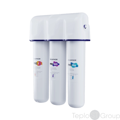Комплект картриджей для фильтра с краном питьевой воды Аквафор Pro1-Pro100-ProMg Osmo Pro 100 для мягкой и жёсткой воды 518575 - купить оптом с доставкой по России фото 3