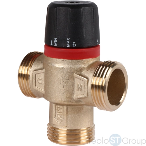 Rommer RVM-1131-236525 Термостатический смесительный клапан для систем отопления и ГВС 1  НР 30-65°С KV 2,3 (центральное смешивание) - купить оптом с доставкой по России