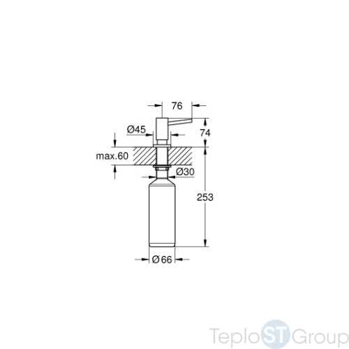 Дозатор жидкого мыла Grohe Cosmopolitan 40535000 - купить с доставкой по России фото 4