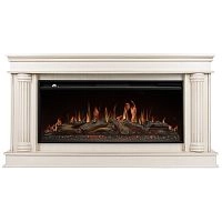 Каминокомплект: Очаг Royal Thermo Aurora RTFP/P-AR40LS, портал Olympia 42/40/36, сл. кость с зол. па - купить оптом с доставкой по России