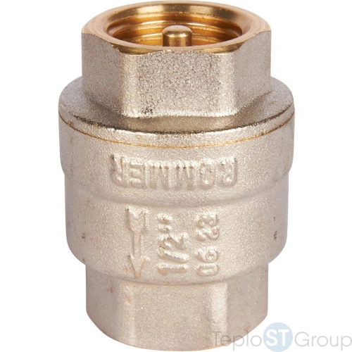 Rommer RVC-0001-000015 Rommer 1/2 Клапан обратный пружинный муфтовый с металлическим седлом - купить с доставкой по России фото 2