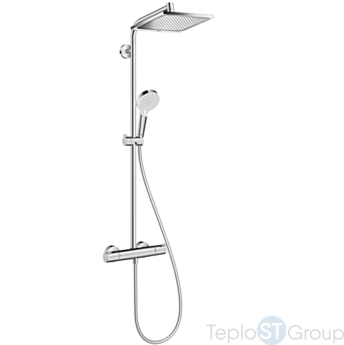 Душевая система Hansgrohe Crometta Е 240 1jet Showerpipe 27271000 - купить оптом у дилера TeploSTGroup по всей России ✅ ☎ 8 (800) 600-96-13