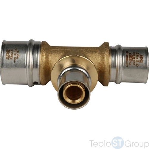 Stout Тройник переходной 32х20х26 для металлопластиковых труб прессовой - купить оптом с доставкой по России фото 6