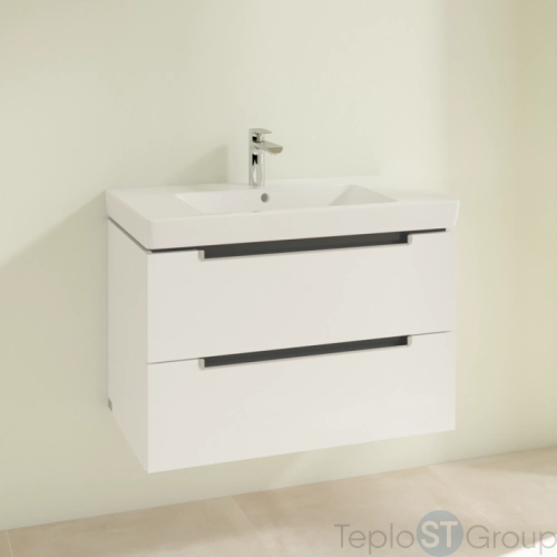 Тумба под раковину Villeroy & Boch Subway 2.0 787 x 520 x 449 mm A69600DH 2 выдвижных ящика, Glossy White - купить с доставкой по России фото 9