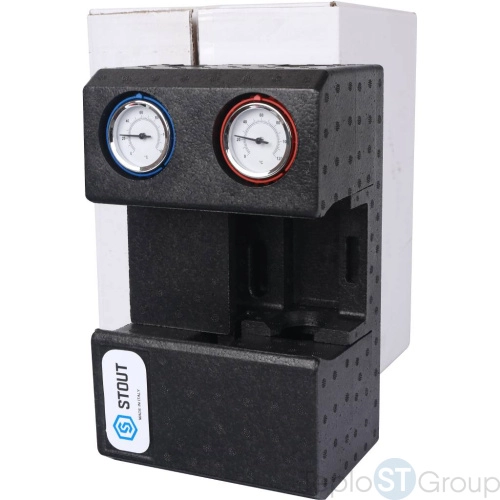 Stout SDG-0001 Насосная группа с прямым контуром 3/4" без насоса в теплоизоляции - купить оптом с доставкой по России фото 7