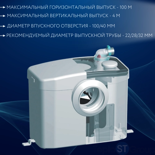 Насос-измельчитель SFA SANIBROYEUR - купить с доставкой по России фото 8