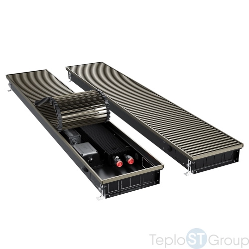 Конвектор внутрипольный Royal Thermo ATRIUM TURBO-80/250/2700-DG-U-DB - купить оптом с доставкой по России