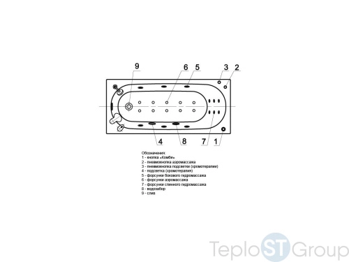 Акриловая прямоугольная ванна Aquatek Оберон 170х70 OBR170-0000157 - купить с доставкой по России фото 4