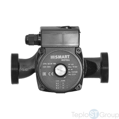 Насос циркуляционный Smart Install CPS 32-40 180мм 72Вт 1x230В 50Гц с гайками - купить оптом с доставкой по России