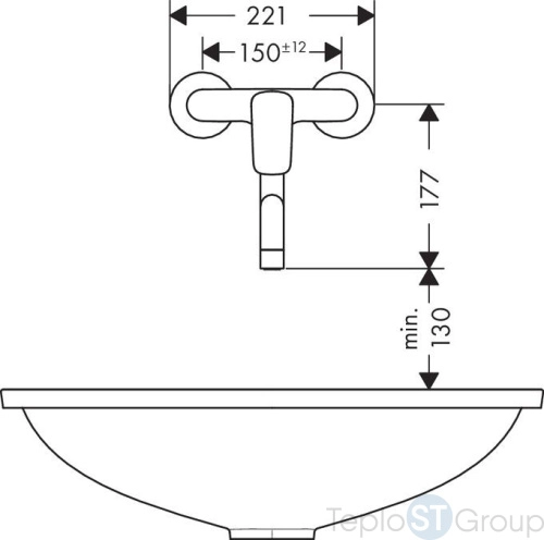 Смеситель для кухни Hansgrohe Logis 71836000 - купить с доставкой по России фото 3