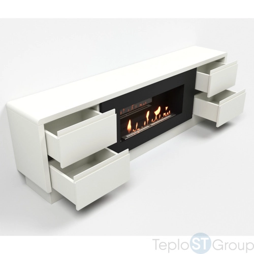 Тумба с биокамином Firelight BFP/P-1700 lux белая - купить оптом с доставкой по России фото 10