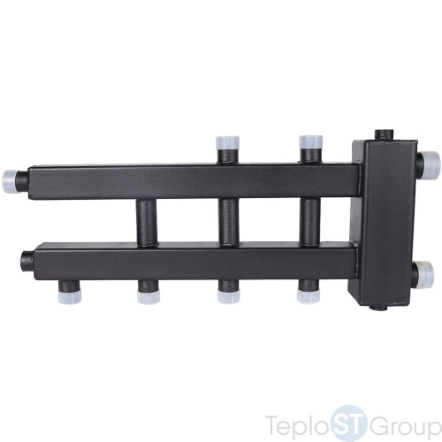 Rommer RDG-0060-024024 Rommer Коллектор (дублер компакт) с гидроразделителем на 2+1+1 контура до 60 кВт - купить оптом с доставкой по России