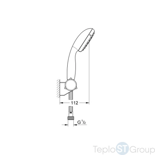 Душевой гарнитур Grohe New Tempesta 2760110E - купить оптом у дилера TeploSTGroup по всей России ✅ ☎ 8 (800) 600-96-13 фото 2