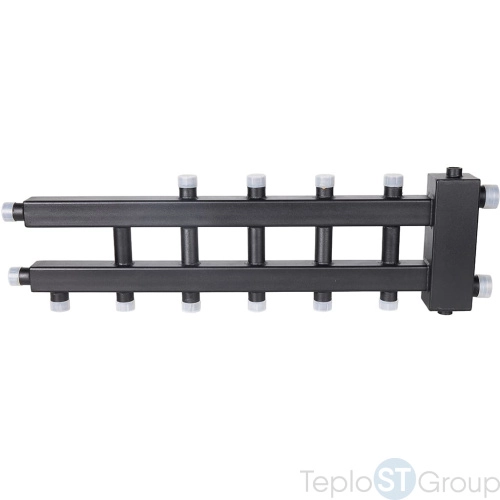 Rommer RDG-0060-024036 Rommer Коллектор (дублер компакт) с гидроразделителем на 3+2+1 контура до 60 кВт - купить оптом с доставкой по России