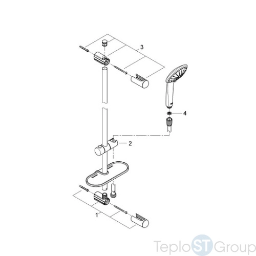 Душевой гарнитур Grohe Euphoria massage 27226001 - купить с доставкой по России фото 4