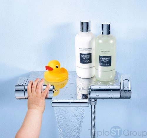 Смеситель для ванны Grohe Grohtherm 2000 NEW 34174001 - купить с доставкой по России фото 5