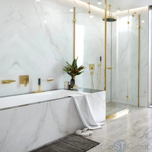 Излив для ванны 185 мм Hansgrohe Metropol 32543990 полированное золото - купить оптом с доставкой по России фото 4