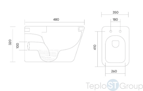 Подвесной унитаз Aquatek Дельта с микролифтом, безободковый AQ1911-00 - купить с доставкой по России фото 2