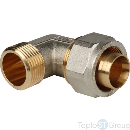 Stout Угольник-переходник с наружной резьбой 1 x32 для металлопластиковых труб винтовой - купить оптом с доставкой по России