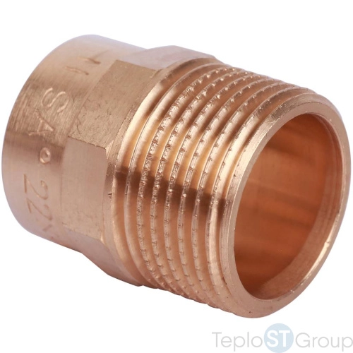 Sanha 4243g переход ВП-НР, бронза22x3/4, для медных труб под пайку - купить оптом с доставкой по России
