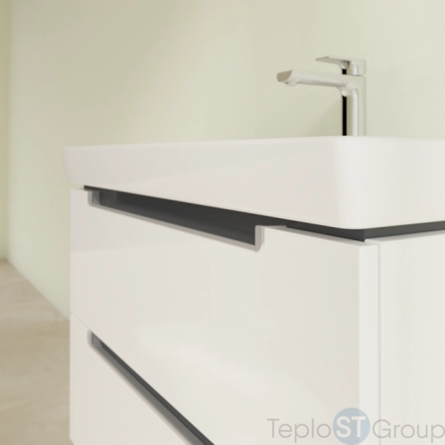 Тумба под раковину Villeroy & Boch Subway 2.0 787 x 520 x 449 mm A69600DH 2 выдвижных ящика, Glossy White - купить с доставкой по России фото 5