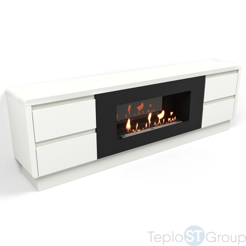 Тумба с биокамином Firelight BFP/P-1700 lux белая - купить оптом с доставкой по России