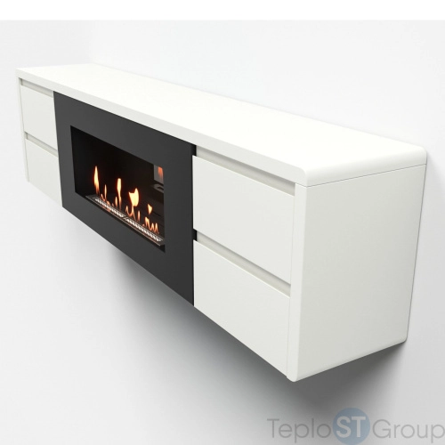 Тумба с биокамином Firelight BFP/P-1700 lux белая - купить оптом с доставкой по России фото 6