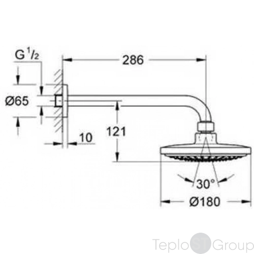 Душевой комплект Grohe Eurosmart 124440 - купить с доставкой по России фото 2