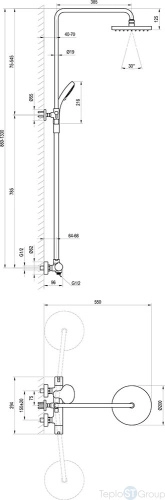 Душевая стойка Ravak Termo X070058 хром - купить с доставкой по России фото 3