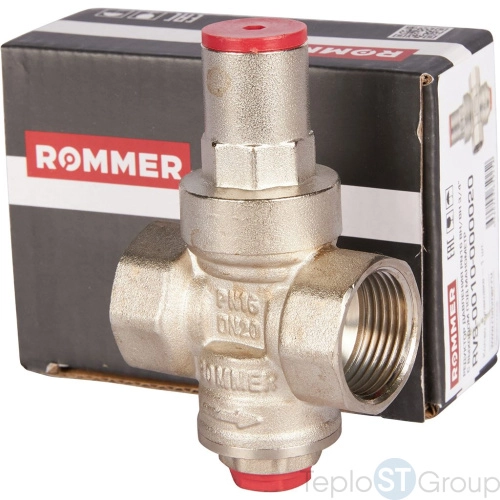 Rommer RVS-0010-000020 Rommer Редуктор давления PN16 вн/вн 3/4 с выходом под манометр - купить с доставкой по России фото 3