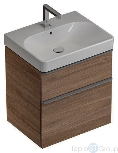 Тумба под раковину Geberit Smyle Square 58x61 500.352.JR.1 пекан - купить оптом с доставкой по России фото 6