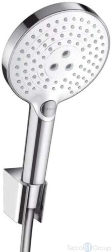 Душевой набор Hansgrohe Raindance Select S 120 26721400 с держателем и шлангом 160 см, белый/хром - купить с доставкой по России