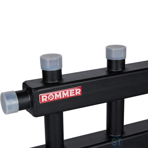 Rommer RDG-0060-024037 Rommer Коллектор (дублер компакт) с гидроразделителем на 3+3+1 контура до 60 кВт - купить с доставкой по России фото 4