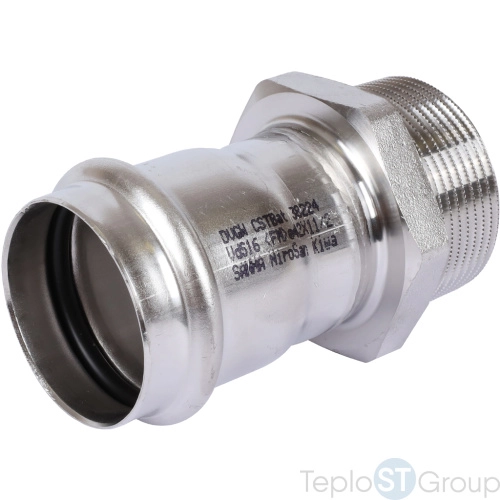 Sanha 9243G пресс-фит. нерж.сталь, ниппель перех.ВПр-НР, 42x11/2 - купить оптом с доставкой по России фото 5