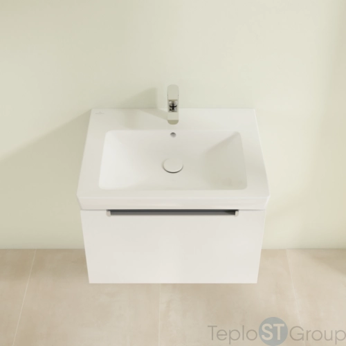 Тумба под раковину Villeroy & Boch Subway 2.0 637 x 420 x 454 mm A68800DH 1 выдвижной ящик, Glossy White - купить с доставкой по России фото 3