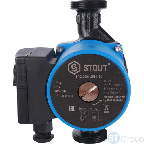 Stout Насос циркуляционный 25/60-180 - купить оптом с доставкой по России фото 2