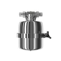 Фильтр магистральный корпус Аквафор Викинг Мини 10"BB 3/4" нерж. сталь для горячей и холодной воды хром 101129 - купить оптом с доставкой по России