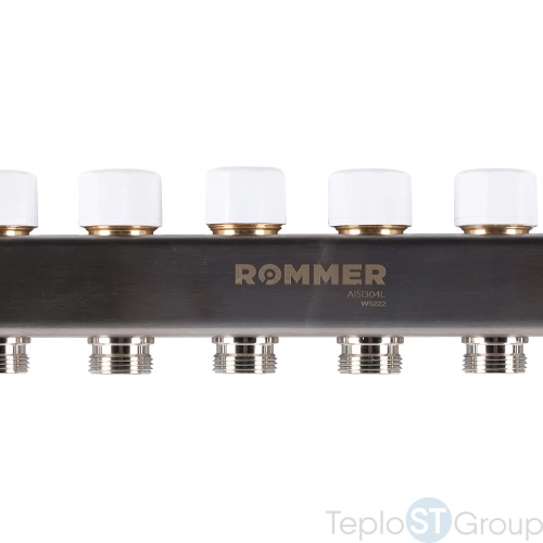 Rommer RMS-1200-000010 Rommer Коллектор из нержавеющей стали с расходомерами 10 вых. - купить с доставкой по России фото 8