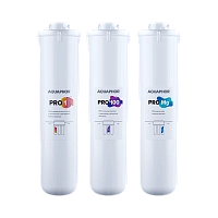 Комплект картриджей для фильтра с краном питьевой воды Аквафор Pro1-Pro100-ProMg Osmo Pro 100 для мягкой и жёсткой воды 518575 - купить оптом с доставкой по России