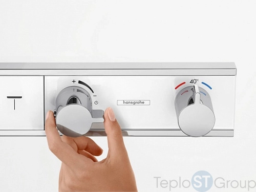 Термостат для душа Hansgrohe RainSelect 15357400 на 4 потребителя - купить оптом у дилера TeploSTGroup по всей России ✅ ☎ 8 (800) 600-96-13 фото 8