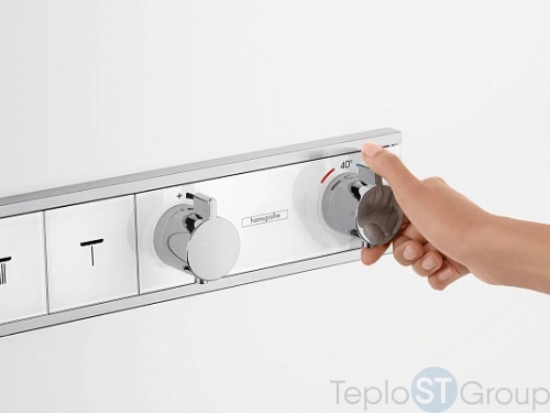 Термостат для душа Hansgrohe RainSelect 15357400 на 4 потребителя - купить оптом у дилера TeploSTGroup по всей России ✅ ☎ 8 (800) 600-96-13 фото 2