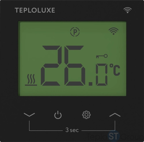 Терморегулятор электронный Теплолюкс Pontus WiFi черный - купить с доставкой по России