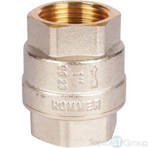 Rommer RVC-0002-000025 Rommer 1 Клапан обратный пружинный муфтовый с пластиковым седлом - купить с доставкой по России