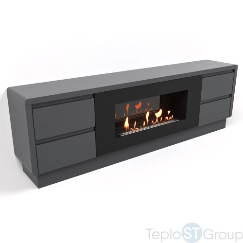 Тумба с биокамином Firelight BFP/P-1700 lux графит - купить оптом с доставкой по России фото 8